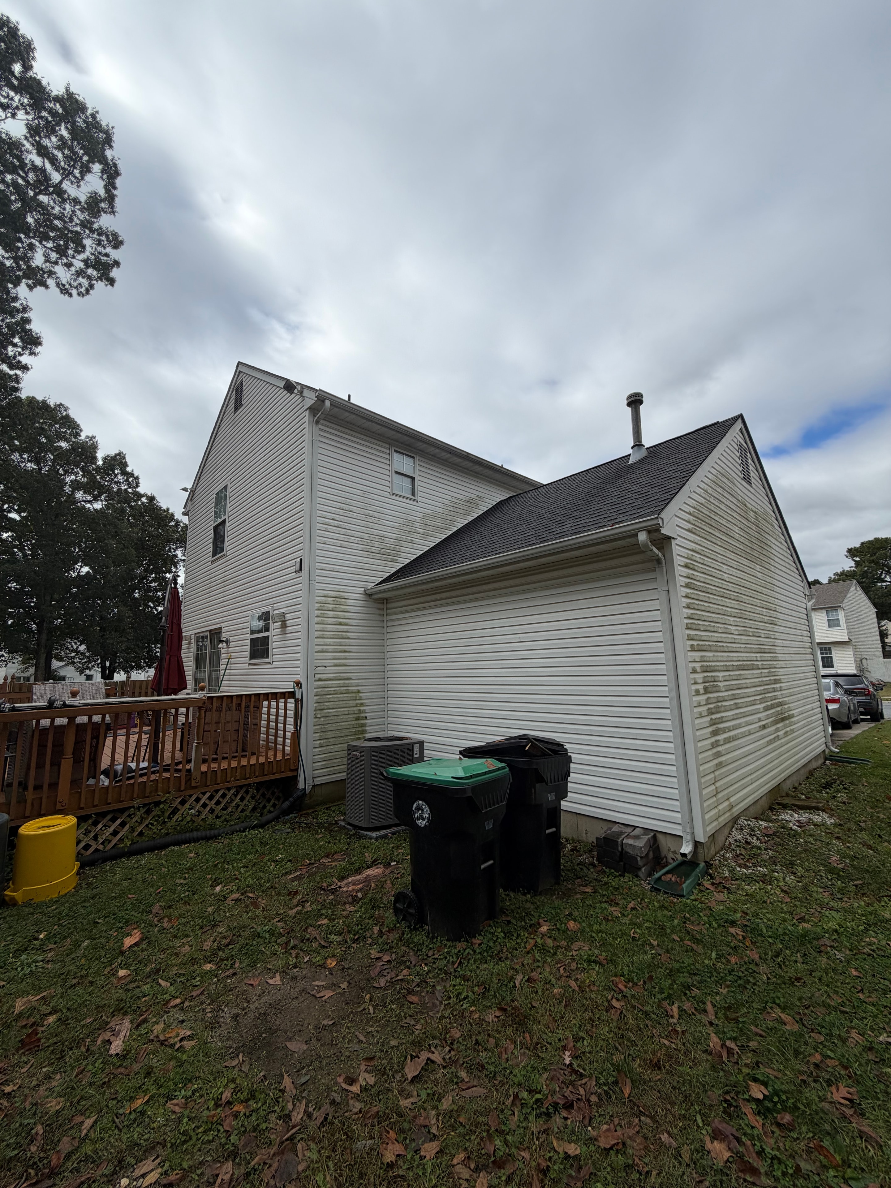 Exterior before professional cleaning
